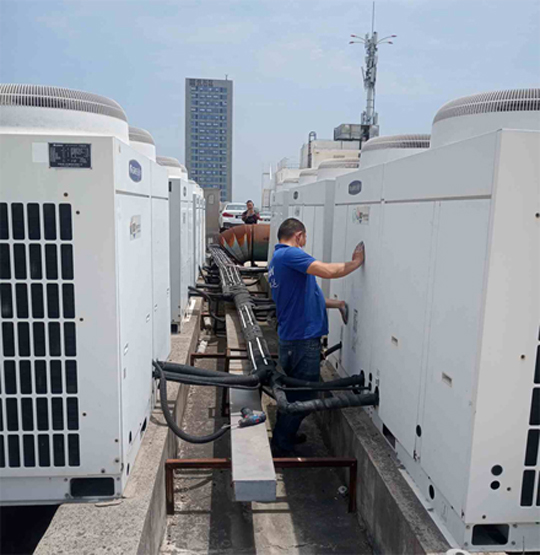 五家渠中央空调制热和不制冷系统维修方法